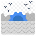 Ocean Sunset  Icon