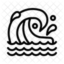 Ocean Wave Tsunami Surf Icon