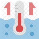 Oceano Termometro Temperatura Ícone