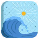 Oceans Waves High Tide Icon