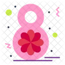 Ocho Octavo Flor Icono