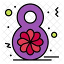 Ocho Octavo Flor Icono