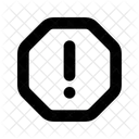Octagon Exclamation Caution Attention Icon