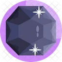 Octagon Gemstone  Icon
