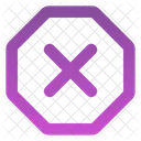 Octagon X Icon