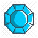 Octagonal Diamond Jewel Icon