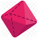 Octahedron Geometric Shape Icon