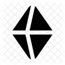 Octahedron Shape Geometry Icon