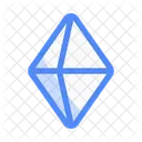 Octahedron Shape Geometry Icon