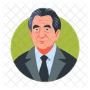 Octavio Paz Writer Character Icon