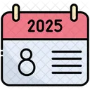Octavo Calendario Tiempo Icono