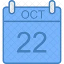 October Day Calendar Icon