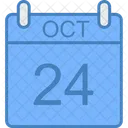 October Day Calendar Icon