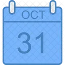 October Day Calendar Icon