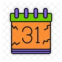 October 31 Date Halloween Icon