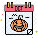 October Month Calendar Icon