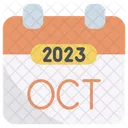October 2023 Calendar Icon