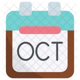 October Calendar  Icon