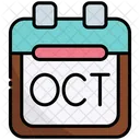 October Calendar  Icon