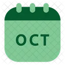 October calendar  Icône