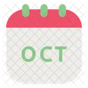 October calendar  Icon