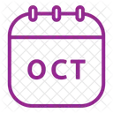 October calendar  Icon