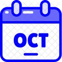 October calendar  Icon