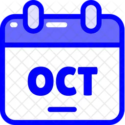 October calendar  Icon