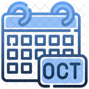 October Date  Icône