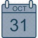 October Calendar Date Icon