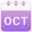 October Winter Month Icon