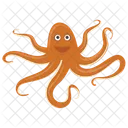 Octopus Sea Animal Mollusc Icon