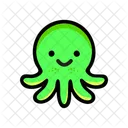 Octopus Squid Sea Animal Icon