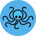 Octopus Marine Ocean Icon