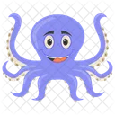 Octopus Cartoon Octopus Fish Icon