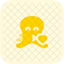 Octopus Blowing A Kiss Icon