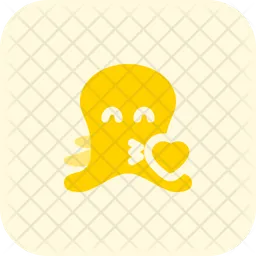 Octopus Blowing A Kiss Emoji Icon