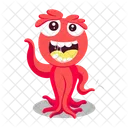 Octopus Cartoon Icon