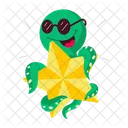 Octopus Character  Icon
