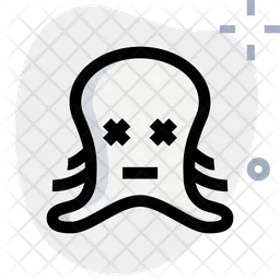 Octopus Death Eyes Emoji Icon