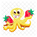 Octopus Eating  Icon