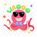 Octopus Emoji Sea Creature Wao Word Icon