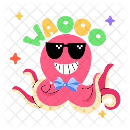 Octopus Emoji  Icon