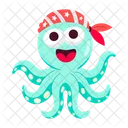 Octopus Enjoying  Icon