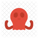 Octopus Face Aquatic Animal Sea Creature Icon