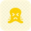 Octopus Frowning Squinting Icon