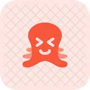 Octopus Grinning Squinting Icon