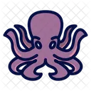 Octopus Cephalopod Marine Animal Icon