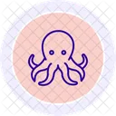 Octopus Ocean Marine Icon