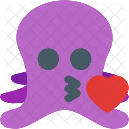 Octopus Kiss Emoji Icon